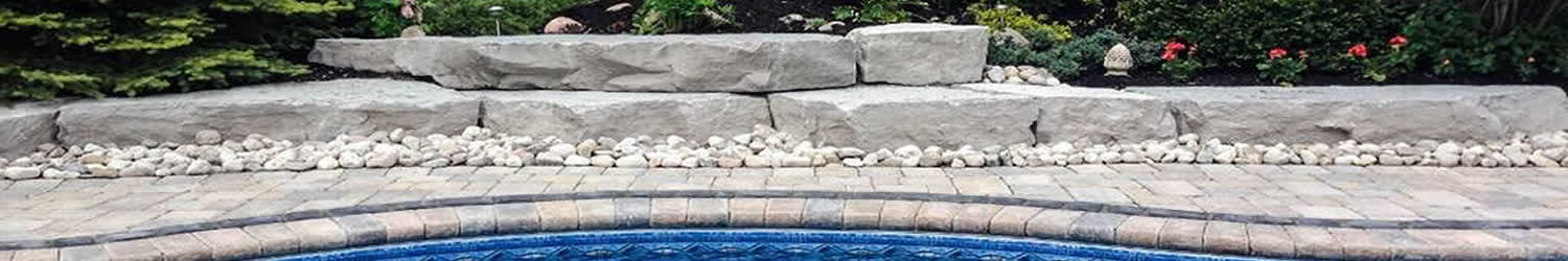 hardscaping stone pool