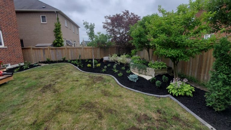 garden bed installation whitby landscaping