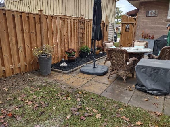 2023 - 4x4 Partial Privacy Fence 1 - Whitby Landscaping