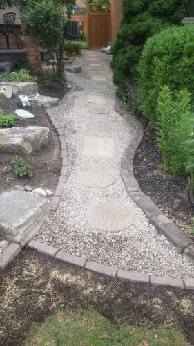 2021-Side-path-with-mixed-natural-stone-borders-gravel-existing-cement-pavers-arranged-in-stepping-stone-style