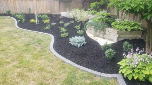 2021-a4-Large-backyard-garden-with-black-mulch-and-low-planter-wall