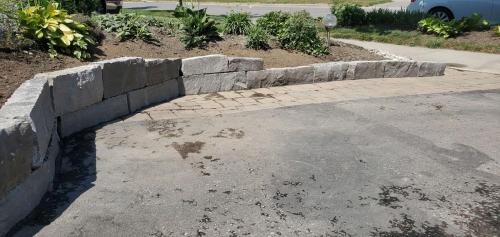 59 - Front garden wall install Oshawa