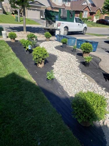 73 - Decorative stone creek garden Oshawa