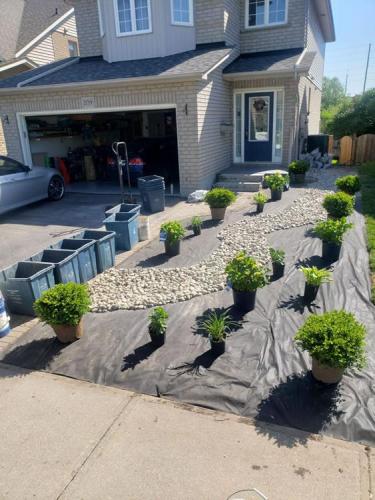 74 - Decorative stone creek garden Oshawa