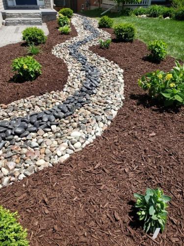 75 - Decorative stone creek garden Oshawa