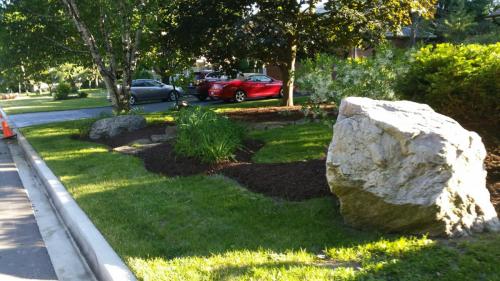 Front Yard Design Flower Bed After 1