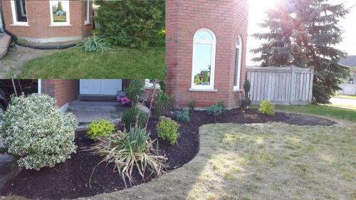 Front Yard Garden Bed Design Mulch After 1