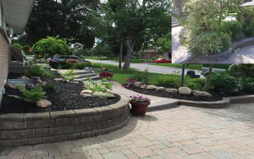 Front Yard Garden Pruning and Mulch