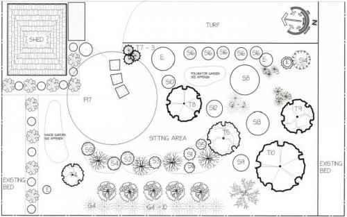 Garden Landscape Design Drawing 4