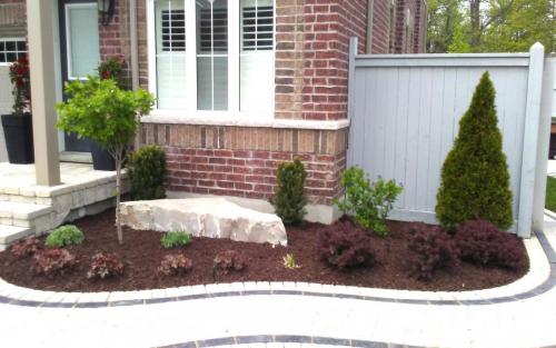 Small Garden Bed Planting  Mulching