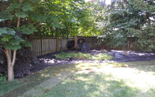 backyard garden with fabric 1 