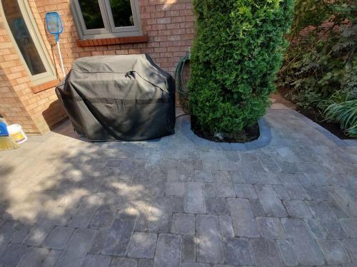 10 - Backyard Unilock Patio Pool