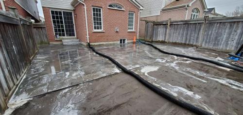 15 - Backyard Unilock Beacon Hill Patio After Polymeric Sand