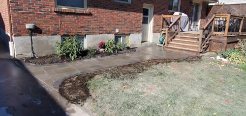 2021-New-interlock-path-connecting-driveway-and-deck-in-backyard-in-Brooklin-Techo-Bloc-Blu-60-Smooth-Chestnut-Brown