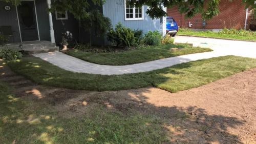 2021-i3-After-interlock-path-and-sod-project-in-Oshawa-Unilock-Brussels-Limestone