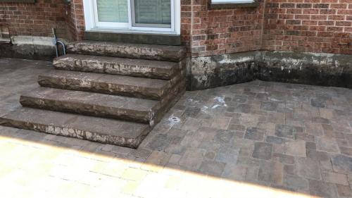 72 - Backyard Pool Patio with Large Steps