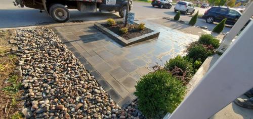 96 - Front Entrance Installation Pavers Ajax