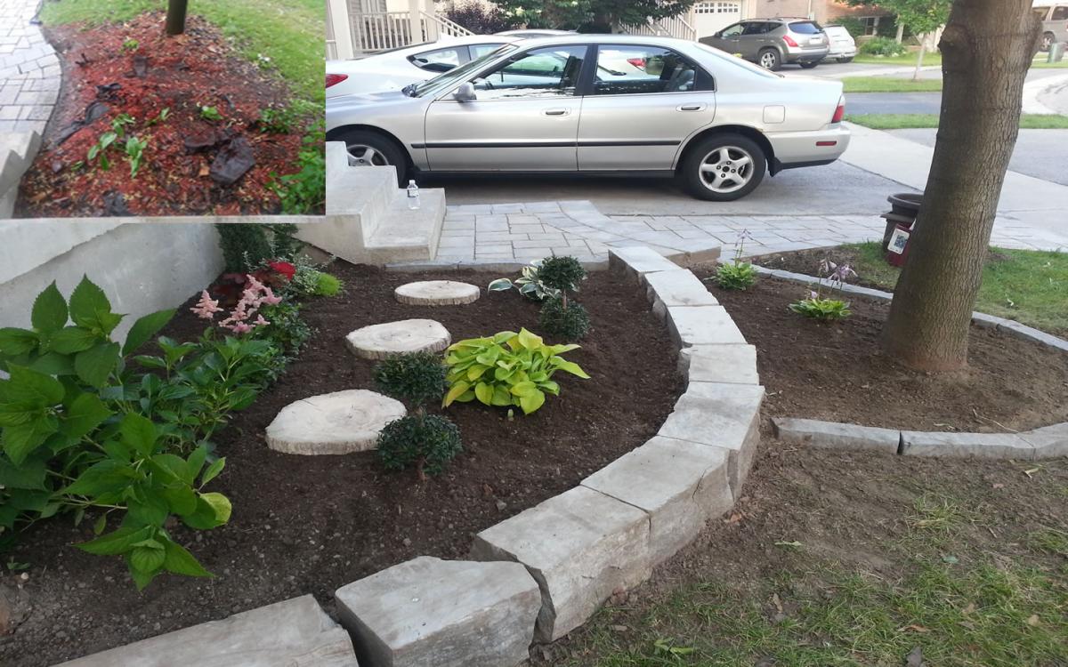 Front Yard Garden Stone Edge