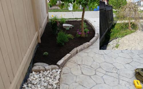 Landscaping Stone Edge Flower Bed