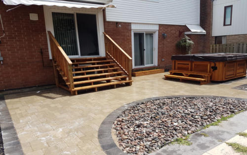 backyard hottub pad 1 