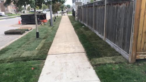 105 - Full property sod Brooklin