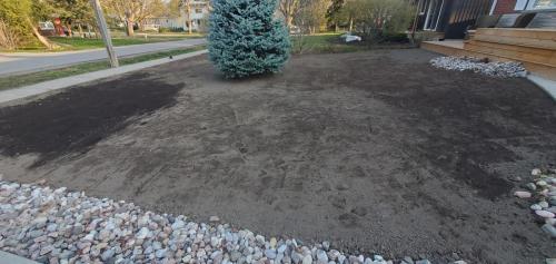2021-h1-Front-lawn-removed-new-soil-and-graded-before-sod-installed-in-Oshawa