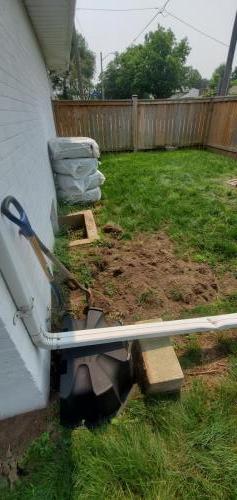 2021-s1-Before-landscaping-irrigation-and-sod-project-at-small-commercial-building-in-Whitby